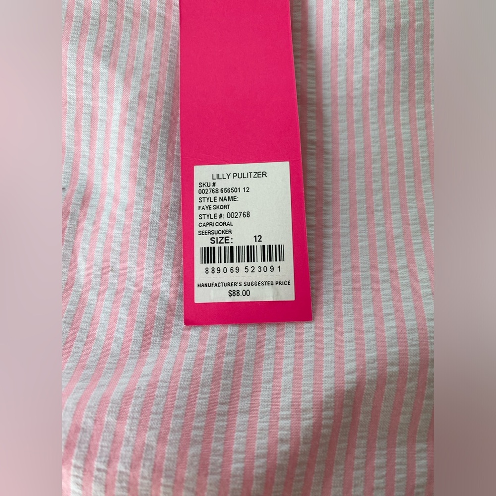 Lilly Pulitzer skort: Faye coral 12 - Picture 6 of 8